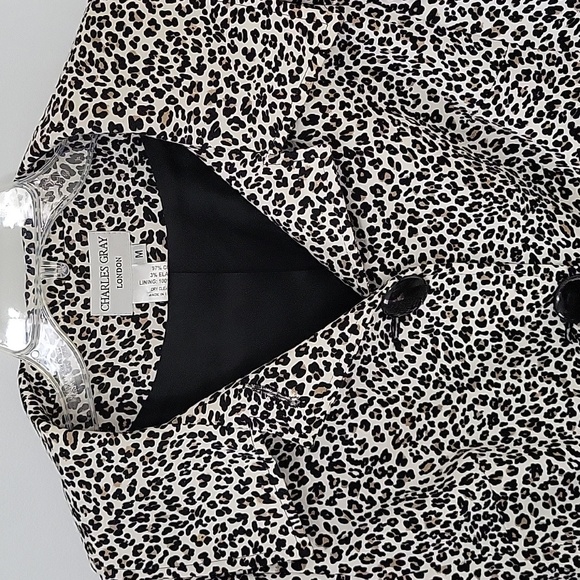 Charles Gray London Animal Print Blazer, Size Medium - Picture 2 of 9
